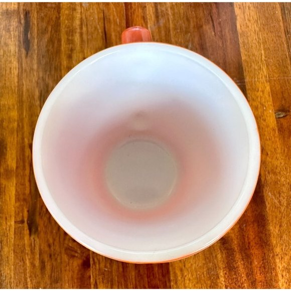 Corelle Corning Ware Vintage Burnt Orange Milk Glass Coffee Cup Mug USA 1 Owner - Picture 8 of 8